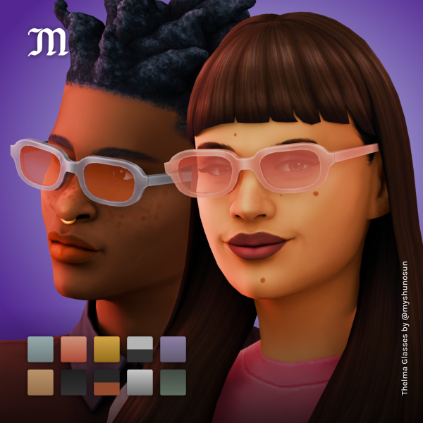 Maxis Match THELMA GLASSES by simsfinds - The Sims 4 Custom Content