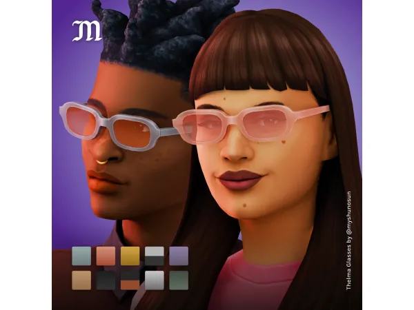 Maxis Match THELMA GLASSES by myshunosun - The Sims 4 Custom Content