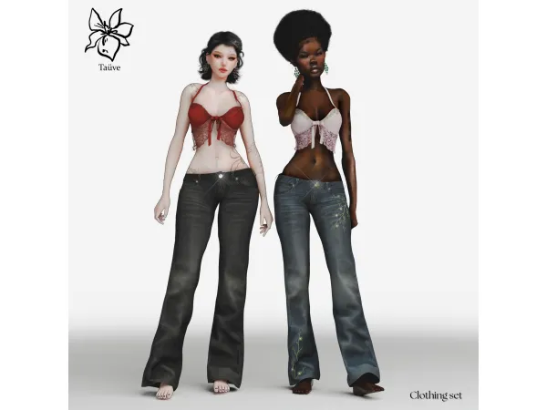 Alpha Du00cdA DE ENERO CLOTHING SET by tauve - The Sims 4 Custom Content