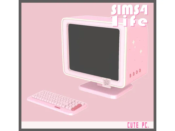 Maxis Match Cute retro PC by Sims41ife - The Sims 4 Custom Content