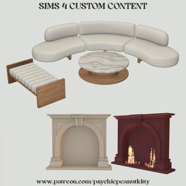 Maxis Match Living Room by psychicpeanutkitty - The Sims 4 Custom Content