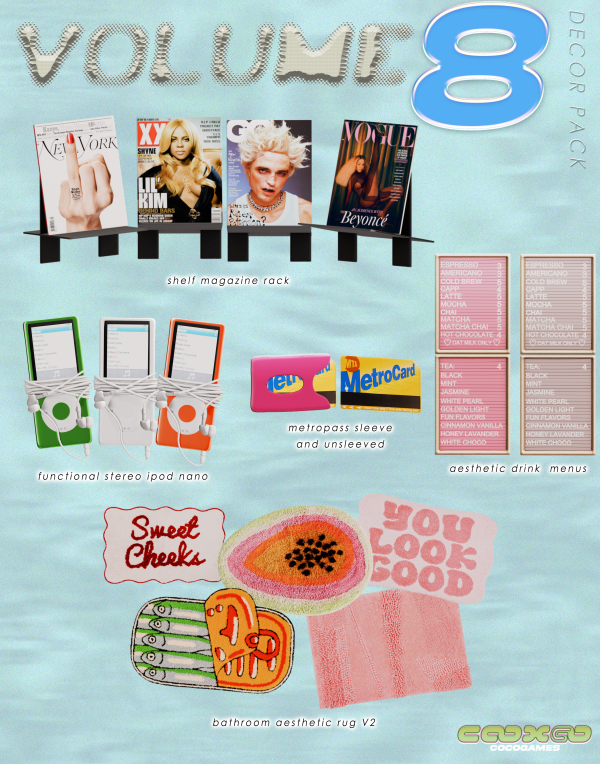 Alpha Decor Pack Vol 8 by simsfinds - The Sims 4 Custom Content