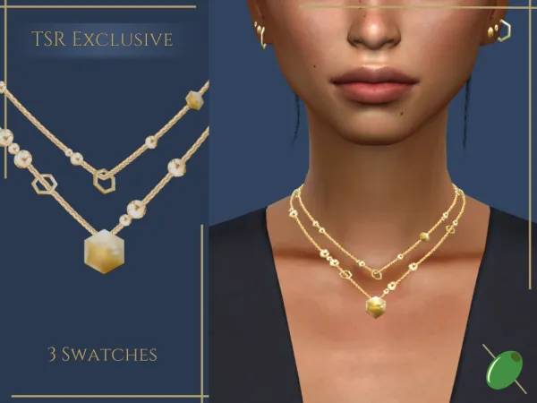 Mix Honey Necklace - The Sims 4 Custom Content
