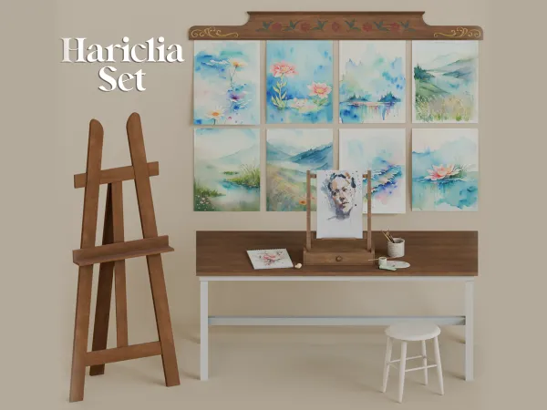 Alpha Hariclia Set by simsfinds - The Sims 4 Custom Content