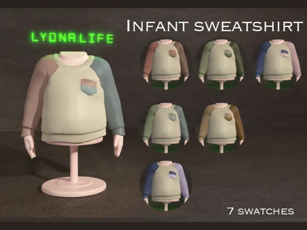 Mix Infant Sweatshirt - The Sims 4 Custom Content