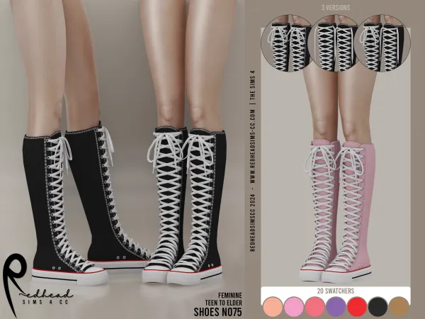 Alpha AF SHOES N075 V1 - The Sims 4 custom content
