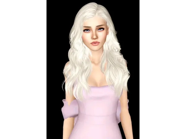 wings es0208 slightly curly hair by melsts3cc - The Sims 3 Custom Content