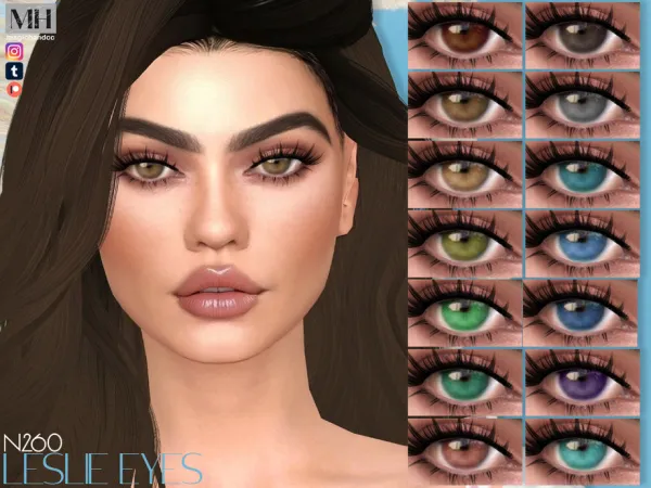 Alpha Leslie Eyes N260 - The Sims 4 Custom Content