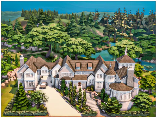 Maxis Match MM Family Mansion 3 by Merin Martini - The Sims 4 Custom Content