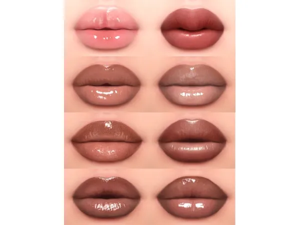 Alpha GLOSS COLLECTION by Northern Siberia Winds - The Sims 4 Custom Content
