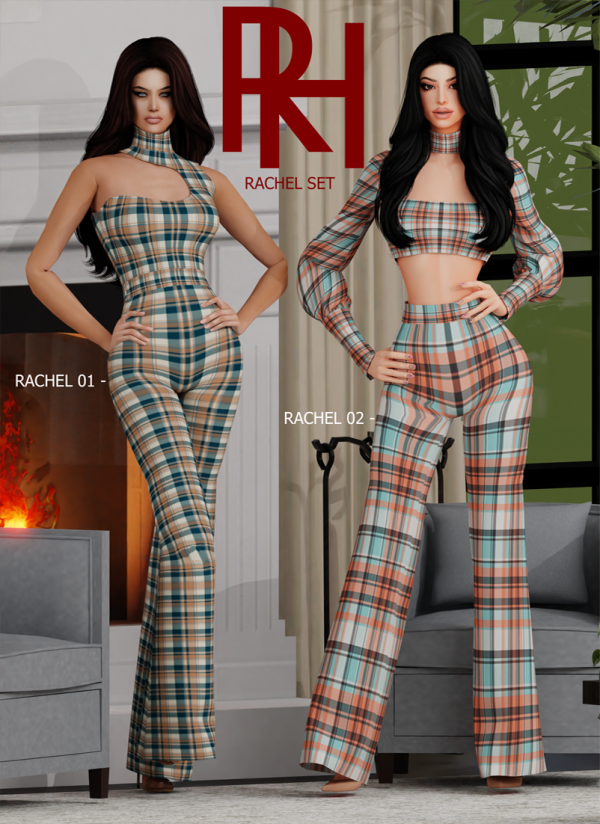 Alpha RACHEL SET by simsfinds - The Sims 4 Custom Content