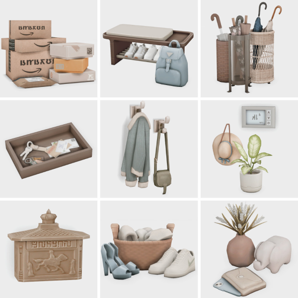 Maxis Match entry hallway sims 4 finds by simsfinds - The Sims 4 Custom Content