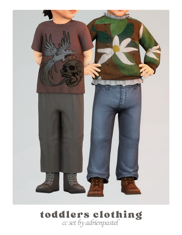 Maxis Match Toddlers Clothing Compilation 1 by simsfinds - The Sims 4 Custom Content