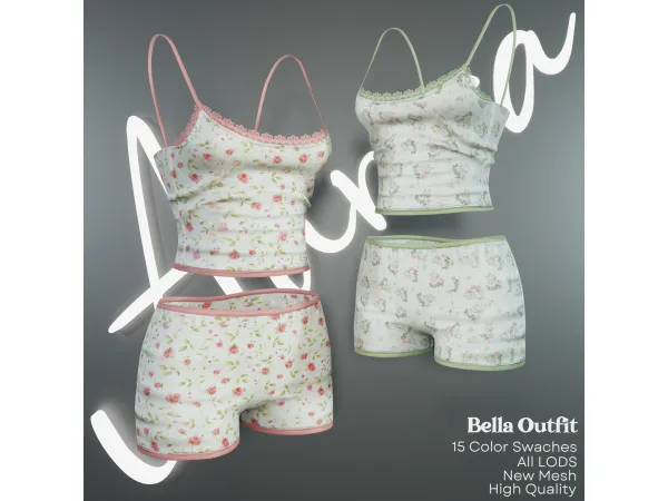 Alpha AU_Bella Outfit by Aurorats4 - The Sims 4 Custom Content