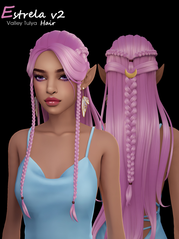 Maxis Match Estrela v2 Hair by simsfinds - The Sims 4 Custom Content