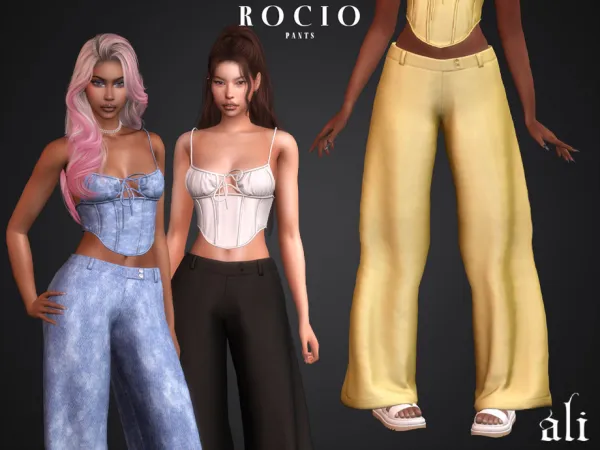 Maxis Match ROCIO pants by thesimsresource - The Sims 4 Custom Content