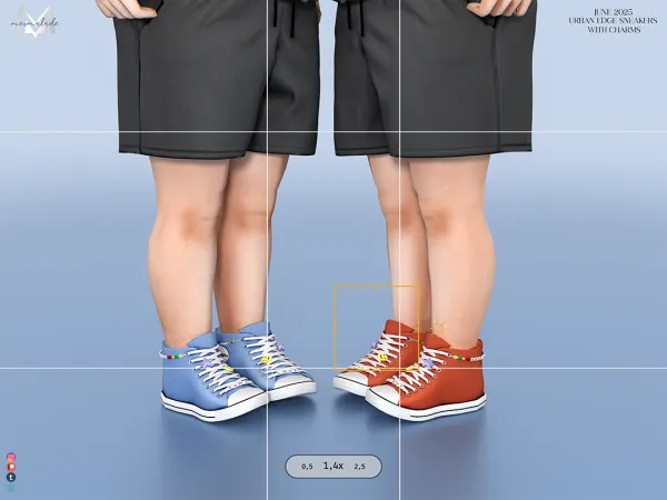 MERMALADE Urban Edge Sneakers with Charms (Toddler)