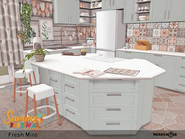 Mix Fresh Mint by nesscasims - The Sims 4 Custom Content