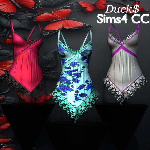 Alpha Ducks_Amanda Dress by ducks_sims4 - The Sims 4 Custom Content