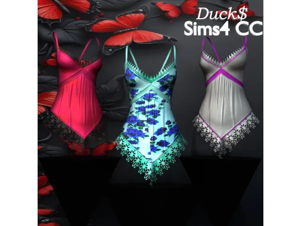 Alpha Ducks_Amanda Dress - The Sims 4 Custom Content