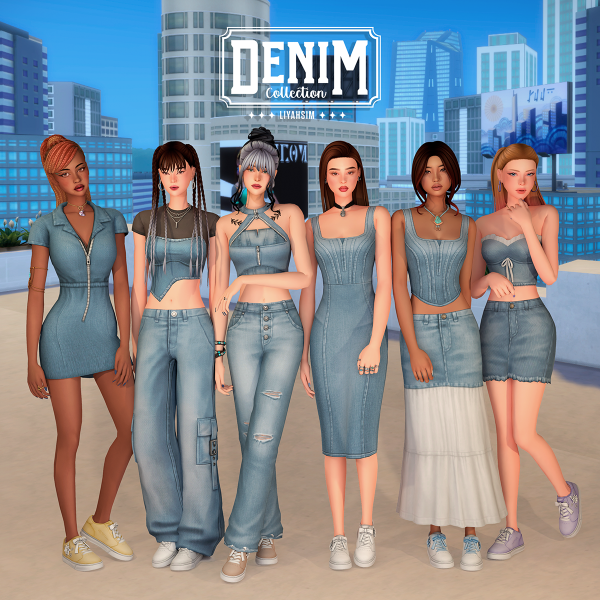 Maxis Match Denim Collection by liyahsim - The Sims 4 Custom Content