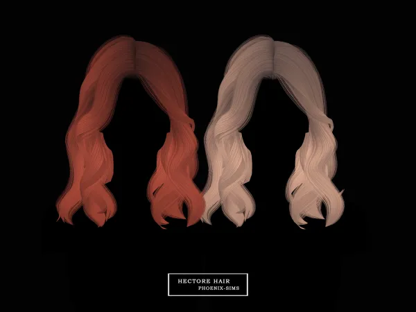 Alpha Hectore Hair - The Sims 4 Custom Content