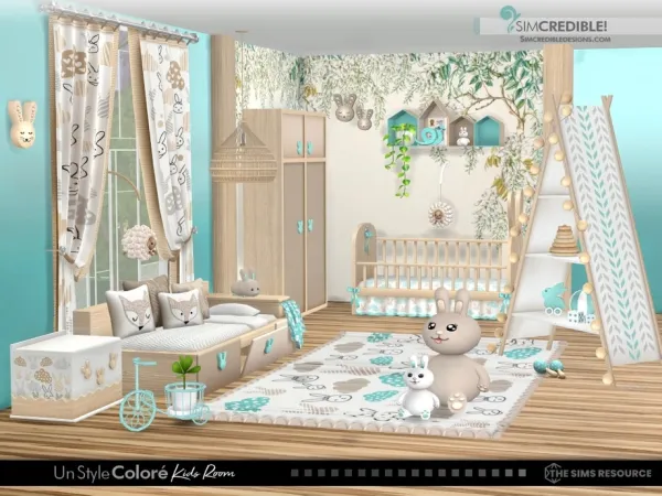 Alpha Un Style Colore Toddlers - The Sims 4 Custom Content