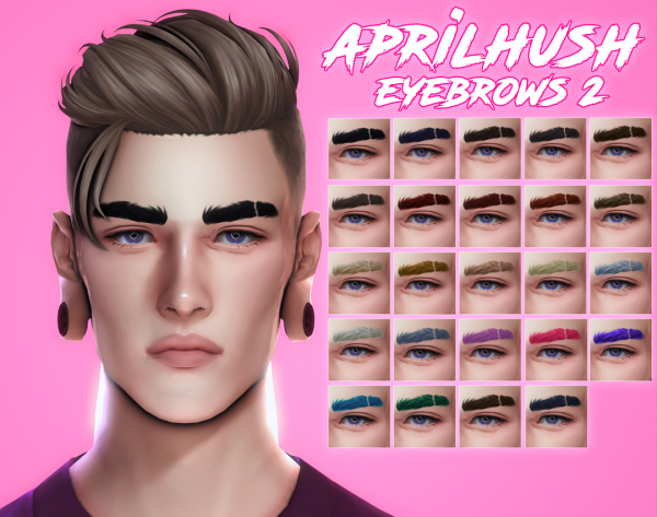 Maxis Match eyebrows N2 by simsfinds - The Sims 4 Custom Content