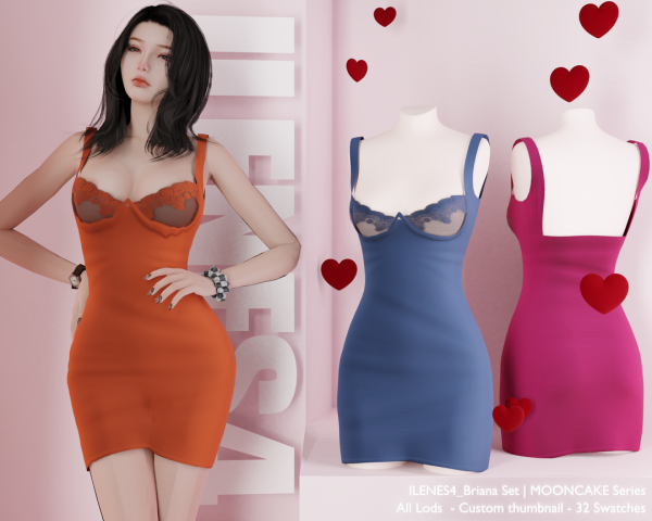 Alpha ILN Briana Set by ilenes4 - The Sims 4 Custom Content