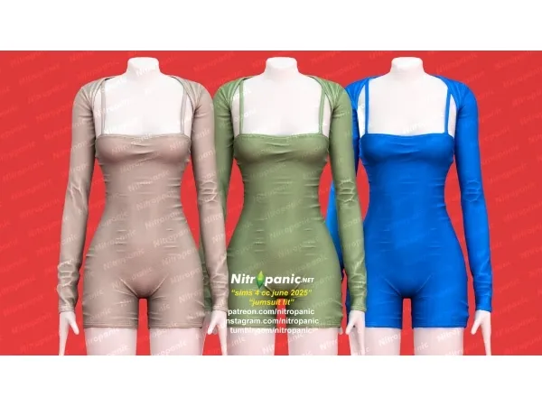 Alpha Nitropanic_Jumpsuit fit by nitropanic - The Sims 4 Custom Content