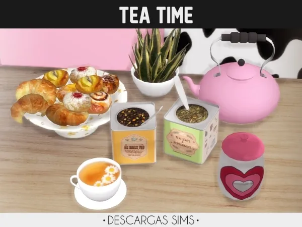 Alpha Tea Time by descargassims - The Sims 4 Custom Content