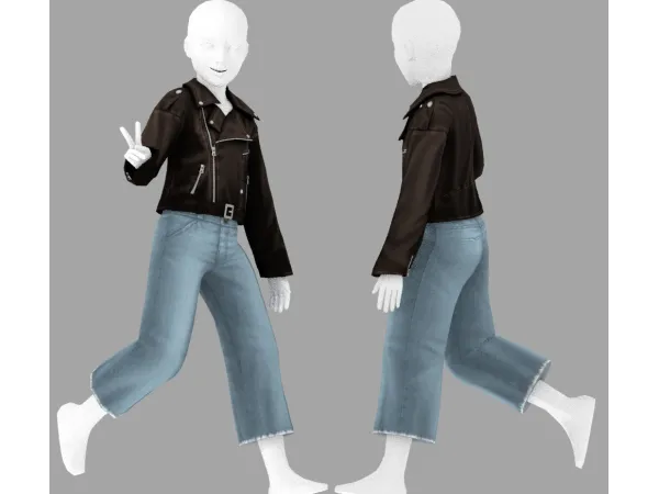 Maxis Match Joan Jacket for Kids simmer by vintage - The Sims 4 Custom Content