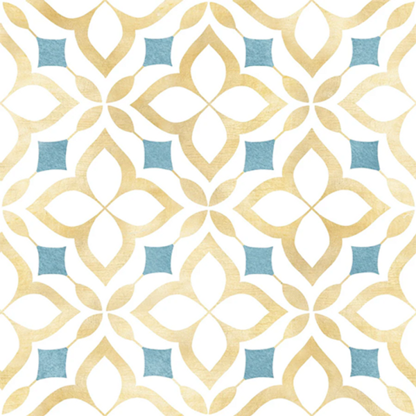 Mix Yellow and Blue Moroccan Mosaic by simsfinds - The Sims 4 Custom Content