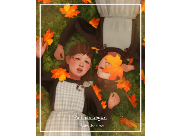 "fall has begun" poses by legacythesims