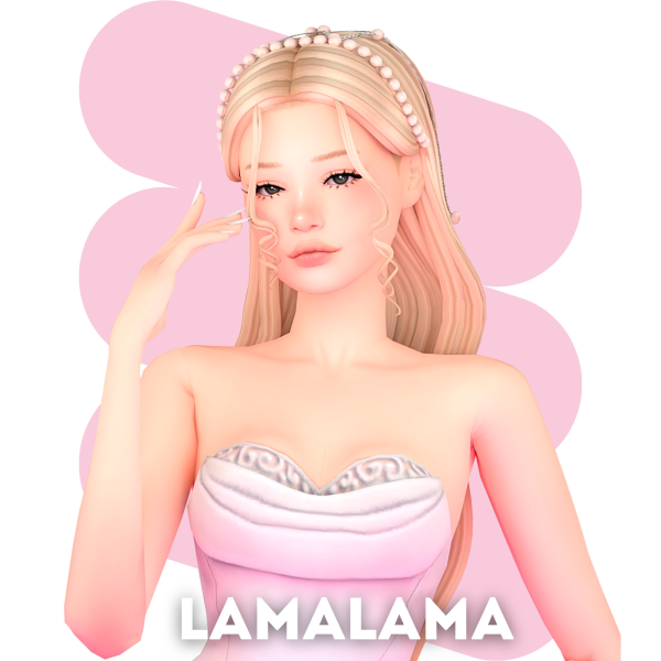 Maxis Match Hair Helena by lama_lama - The Sims 4 Custom Content