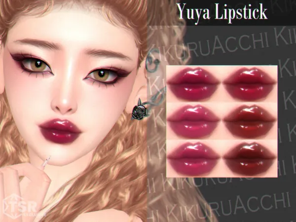 Maxis Match Yuya Lipstick by Kikuruacchi - The Sims 4 Custom Content