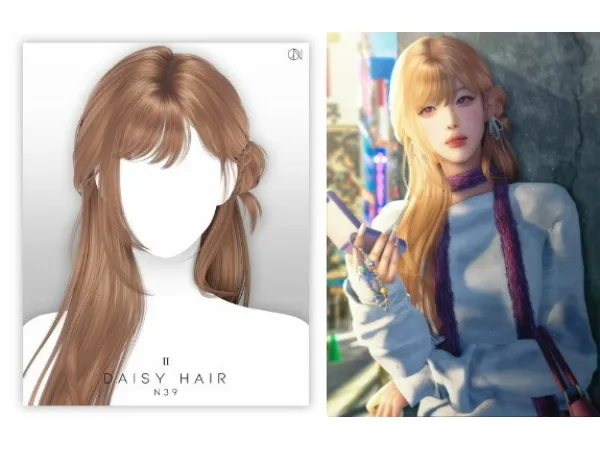 hair_daisy by boutiqueamelie - The Sims 2 Custom Content