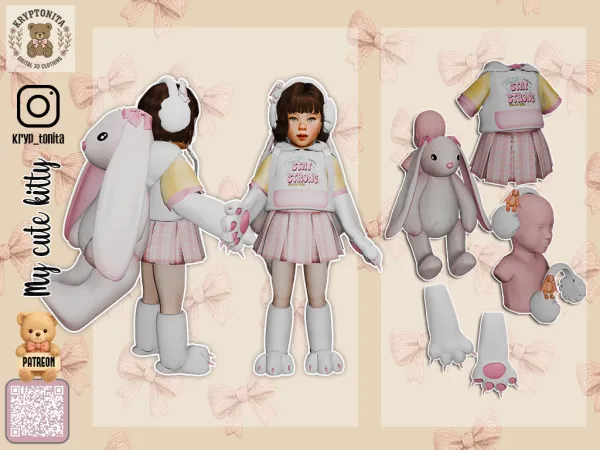 Mix My cute kitty by kryptonita - The Sims 4 Custom Content