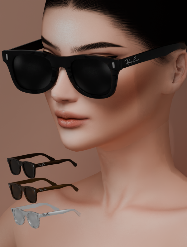 Alpha MablyStore RAY BAN GLASS by simsfinds - The Sims 4 Custom Content
