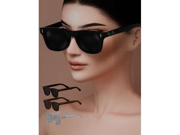 Alpha MablyStore RAY BAN GLASS - The Sims 4 Custom Content