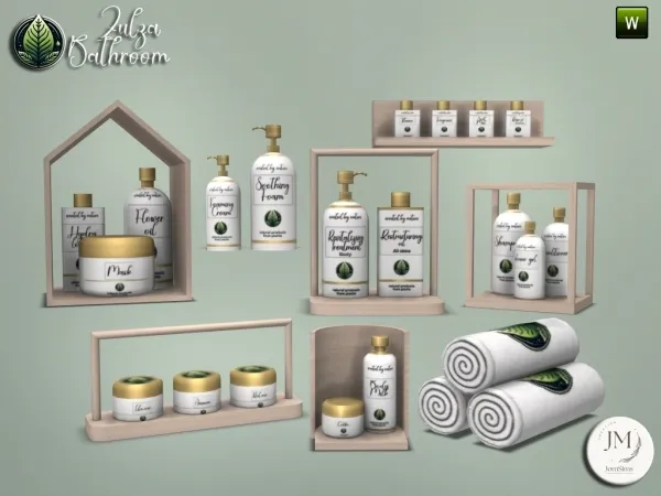 Maxis Match Zulza bathroom 2 set by jomsims - The Sims 4 Custom Content