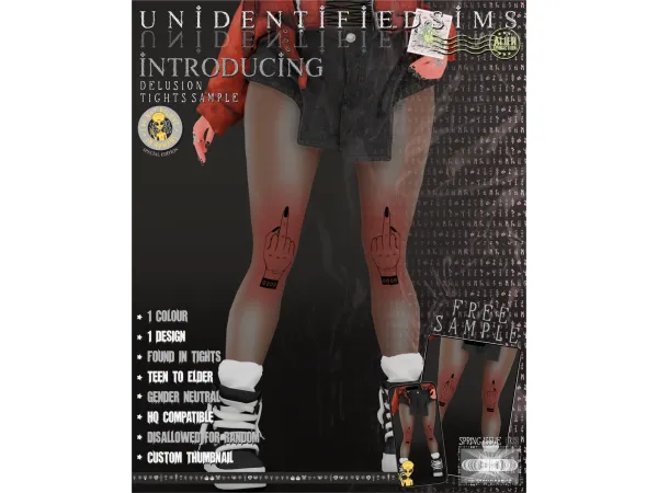 Mix delusion tights free sample - The Sims 4 Custom Content