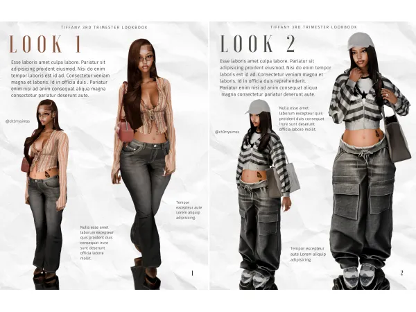 Alpha TIFFANY 3RD TRIMESTER LOOKBOOK by simsfinds - The Sims 4 custom content