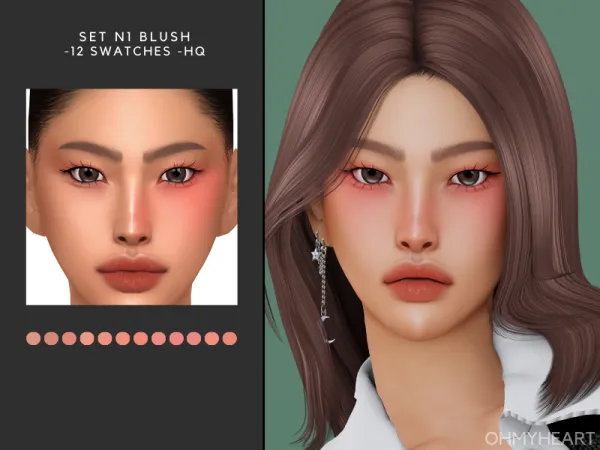 Maxis Match Set N1 Blush by ohmyheart - The Sims 4 Custom Content