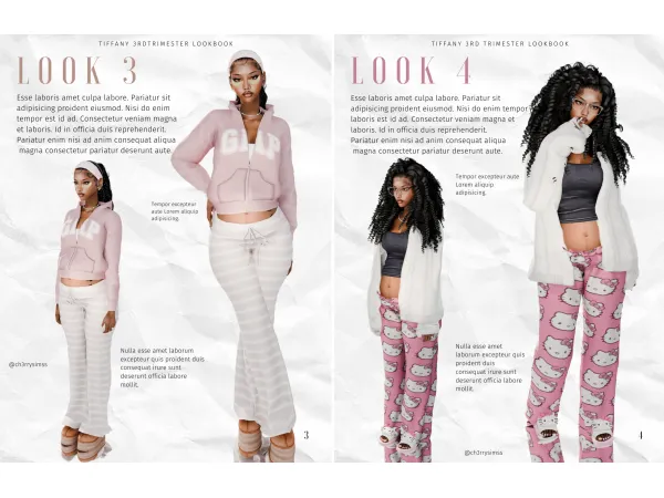 Alpha TIFFANY 3RD TRIMESTER LOOKBOOK by ch3rrysimss - The Sims 4 Custom Content