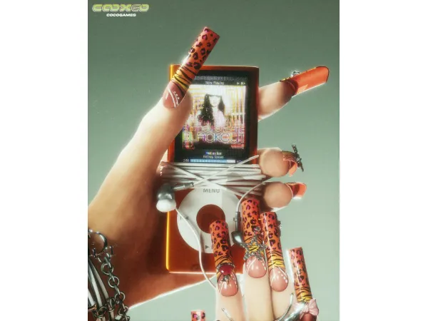 Alpha Lisa F Nail Set by cocogames - The Sims 4 Custom Content