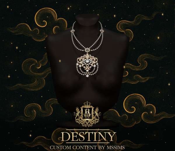 Alpha MSSIMS DESTINY THAI FEMALE NECKLACE by simsfinds - The Sims 4 Custom Content