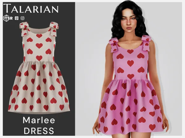 Maxis Match Marlee Dress by talarian - The Sims 4 Custom Content