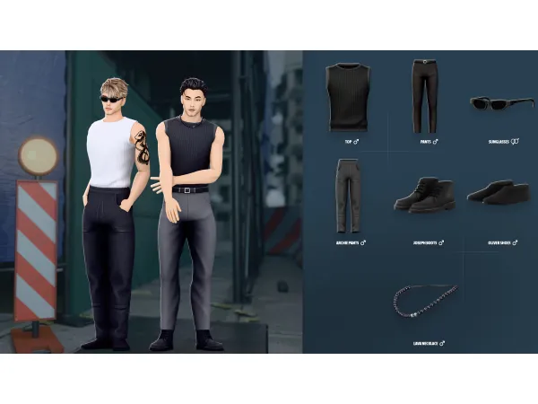 Maxis Match Benji Set by modcollective - The Sims 4 Custom Content