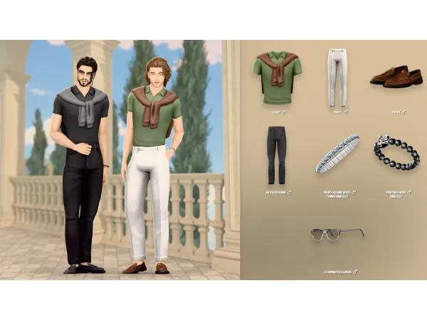 Maxis Match Cole Set by modcollective - The Sims 4 Custom Content